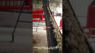 Poplar wood shavings machine Horse pad shavings machine Wood shavings pressing production line [upl. by Hanny]