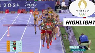 Athletics Womens 3000m Steeplechase Final Highlights 2024  Paris Olympic Games 2024 [upl. by Titus]