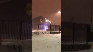 Lidl in citywest getting smashed up by a robbed digger [upl. by Melleta687]