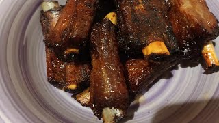 Pork ribs barbecue in air fryer😋 [upl. by Hareehahs]