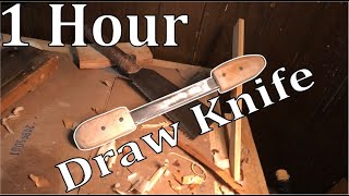 How to Make a Simple Draw Knife Under 1 hr [upl. by Aicirtak]