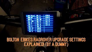 RadRover Upgrade Settings Explained By a Dummy 😜 [upl. by Llenej]