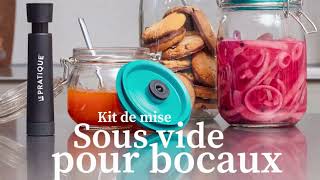 Kit mise sous vide pour bocaux Le Pratique X Airtender [upl. by Starling793]