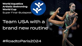 RoadtoParis2024  🇺🇸 Team USA 🇺🇸 present a brand new Acrobatic routine [upl. by Esemaj128]