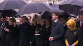 Trudeau in France to mark 100 years since the armistice [upl. by Ttelracs76]