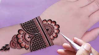 rakhi special mehndi designs  easy mehndidesign  mehandi ka design front handmehndi design [upl. by Ahsael291]