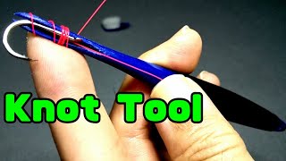 Fishing Knot How to Make a Magical Fishing Knot Tool You can tie the fishing line easily [upl. by Petronille]