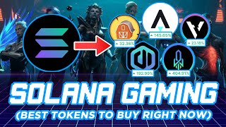 Best Solana Gaming Tokens Right Now 🎮💰 [upl. by Kcoj]