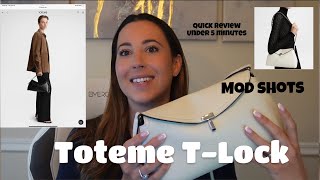 Toteme TLock bag Quick Review  Mod shots  Color Questions  Jessica Quick [upl. by Newby]