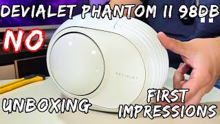 Devialet Phantom II 98dB Unboxing and First Impressions [upl. by Barcot149]