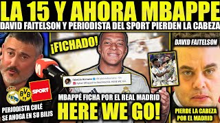 DAVID FAITELSON DE ESPN PIERDE LOS PAPELES POR EL REAL MADRID Y LA CHAMPIONS ¡SPORT HUNDIDO [upl. by Airemaj]