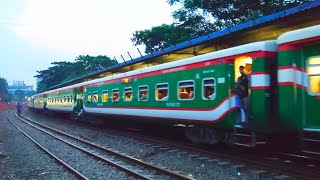 Two trains arrived at the airport railway station at the same time  Jayantika Vs Tangail Commuter [upl. by Valentine650]