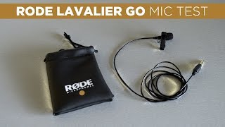 Is the RODE LAVALIER GO Mic Worth It  Audio Test [upl. by Bondon]