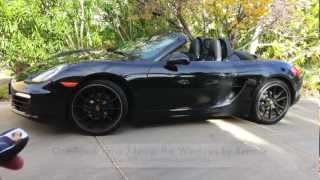 mods4cars SmartTOP for Porsche Boxster 981 Roadster  OneTouch Top open  close  by Remote [upl. by Kcirred]