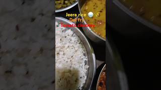 Jeera rice dal fry thakkali chutney [upl. by Gib]