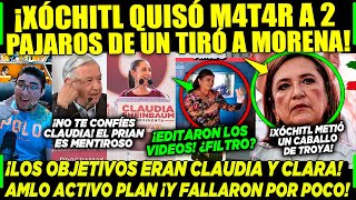 SÁBADAZO XÓCHITL QUISÓ M4T4R 2 PAJAROS DE UN TIRÓ ¡CLAUDIA Y CLARA MORENA ACTIVO LAS ALARMAS [upl. by Ym]