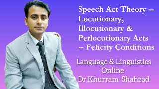 Speech Act Theory  Locutionary Illocutionary amp Perlocutionary Acts  Felicity Conditions [upl. by Sunda]