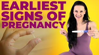 Earliest Signs Of Pregnancy that you didnt know about Pregnancy Symptoms BEFORE MISSED PERIOD [upl. by Edmund619]