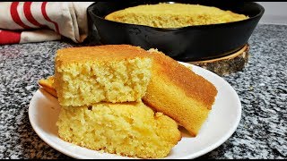 Easy Cornbread Recipe  How To Make Soft Fluffy Cornbread [upl. by Freyah]