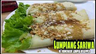 Lumpiang Sariwa with Homemade Lumpia Wrapper [upl. by Cochran728]