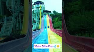 Water Park Slide Fun  familytime waterslide watergames viralvideo Water Park Fun [upl. by Eniagrom474]