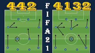 442 amp 4132 Fifa 21 Custom Tactics amp How To Create Chances [upl. by Kirby47]