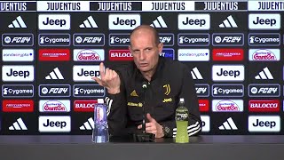 JUVE  UDINESE  Allegri quotVlahovic out Non siamo demotivatiquot Conferenza stampa [upl. by Genna202]