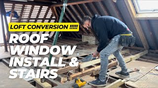 Day 23  Loft Conversion uk roof windows and site clearance ✌️ [upl. by Martine]