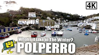 POLPERRO Cornwall UK  4K Walking Tour  January 2022 [upl. by Ninaj]