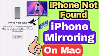 Fix iPhone Not Found Error in iPhone Mirroring on Mac macOS Sequoia 151 amp iOS 18 [upl. by Hayes771]