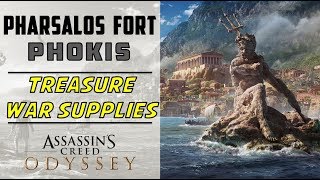 Pharsalos Fort Phokis  Loot Treasure amp War Supplies Location  ASSASSIN’S CREED ODYSSEY [upl. by Aan557]