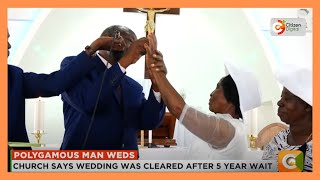 Catholic Church in Kiambu allows polygamous man to wed first wife as second wife watches [upl. by Nnylarak]