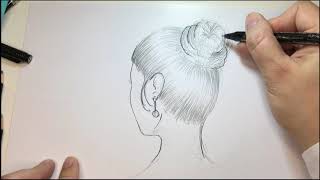 Come disegnare dei capelli Tutorial [upl. by Nsaj]