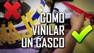 Cómo VINILAR y PERSONALIZAR un CASCO como un PRO  BRICOMAJES [upl. by Marchall841]