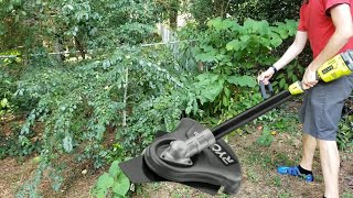 Is It Any Good RYOBI 18V BRUSHLESS BRUSH CUTTER EXPANDIT ATTACHMENT for Weed Eater String Trimmer [upl. by Anhpad35]