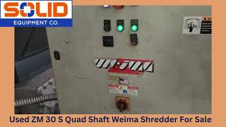 Used Quad Shaft Weima Shredder FOR SALE [upl. by Ahsial124]