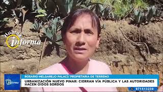 Urbanización Nuevo Pinar Cierran vía pública y las autoridades hacen oídos sordos [upl. by Eivets]