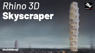 Modeling a Skyscraper in Rhino 3D Architectural Modeling Tutorial [upl. by Ahsaya]