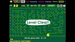 Mathman Addition  Up to 20  Pacman style math game [upl. by Arramas]