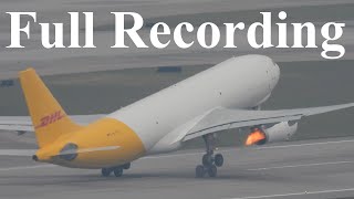 IRL DHL A330 Compressor Stall Full Recording Reupload [upl. by Bomke]