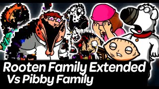 Vs Pibby Rooten Family Extended  Friday Night Funkin [upl. by Hynes]