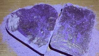 Gritty Glittery Purple Gym Chalk Reformed💜 Satisfying ASMR  Oddly Satisfying  Please Subscribe 💕 [upl. by Milford]