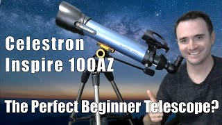 Celestron Inspire 100AZ  The perfect Beginner Telescope [upl. by Orest442]