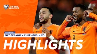 Highlights Nederland  WitRusland 21032019 EKkwalificatie 2020 [upl. by Sension386]