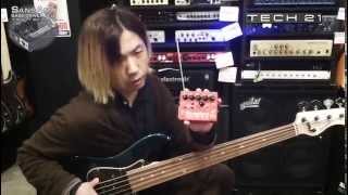 TECH21 SANSAMP BASS DRIVER DILB イケベ楽器 立崎さん デモ＆インタビュー [upl. by Aanas]