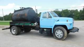 1987 FORD F7000 SEPTIC TRUCK 1 [upl. by Anihpled]