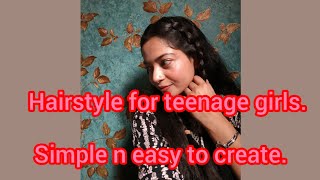 Hairstyle tutorial for teenage girls hairstyle trending braids likesharesubscribe ❤️ [upl. by Chui]