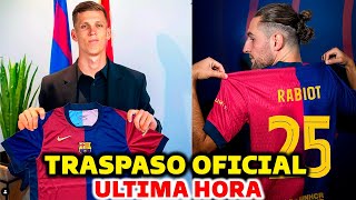 🚨ULTIMA HORA TRASPASO OFICIAL DEL BARCELONA DANI OLMO  RABIOT FICHAJE DEL BARCELONA [upl. by Eet967]