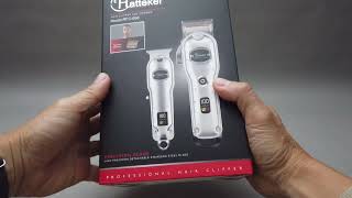 Hatteker Clipper and Trimmer combo pack unboxing [upl. by Ahsienek]