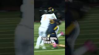 This Block Is ATTEMPTED MURDER 💀 football collegefootball highlights [upl. by Ees369]